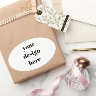 Adesivo Oval Personalizado