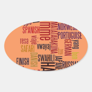 Adesivo Oval Personalizar produto