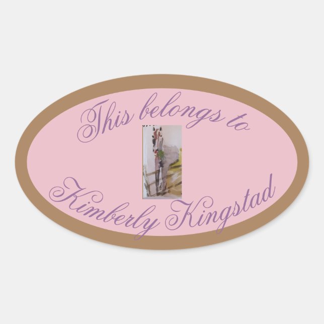 Adesivo Oval pertence a (Frente)