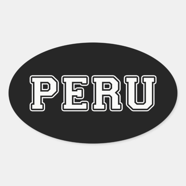 Adesivo Oval Peru (Frente)
