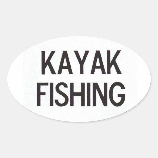 Adesivo Oval Pesca Kayak Euro Decal (Frente)
