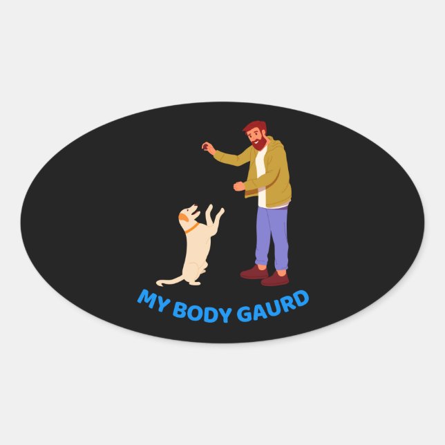 Adesivo Oval "Pet Playful Bond" (Frente)