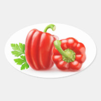 Pimentos de sino vermelho