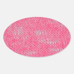 Adesivo Oval Pink Burn Out Padrão Paz Amor Destino Arte