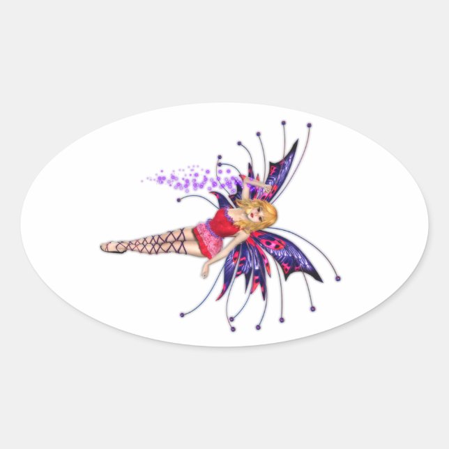 Adesivo Oval Pinkie Fae (Frente)
