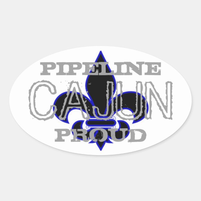 Adesivo Oval Pipeline Cajun (Frente)