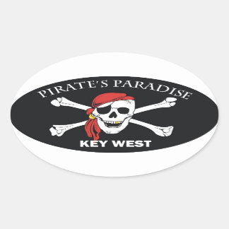 Adesivo Oval Pirates Paradise