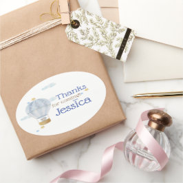 Adesivo Oval Podemos esperar obrigado oval, seu Sticker