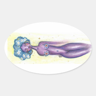 Adesivo Oval poder florista