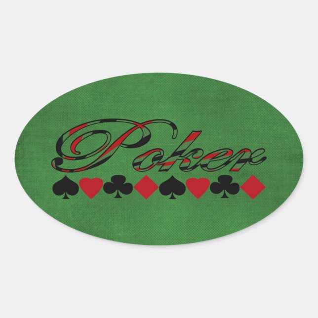 Adesivo Oval Poker (Frente)
