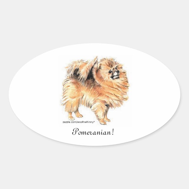 Adesivo Oval Pomeraniano! (Frente)