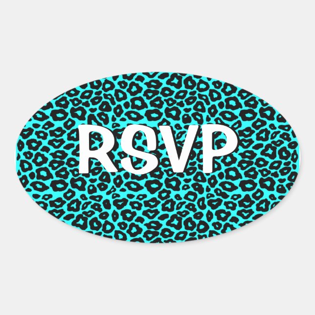 Adesivo Oval Pop Lepard (Frente)