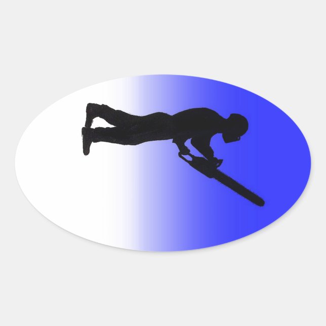 Adesivo Oval Presente de natal do cirurgião aborista (Frente)