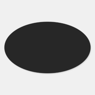 Adesivo Oval Preto