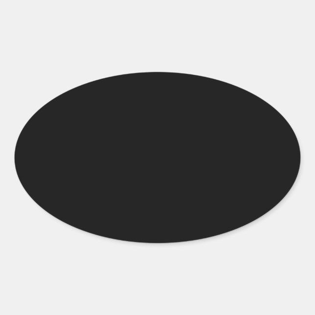 Adesivo Oval Preto (Frente)