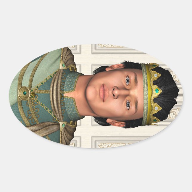 Adesivo Oval Príncipe (Frente)