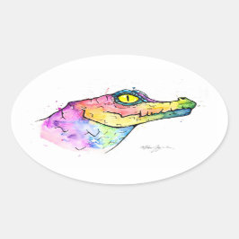 Adesivo Oval Prism Gator