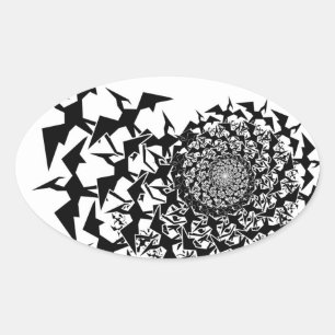 Adesivo Oval Pterodactyl de Fractyl