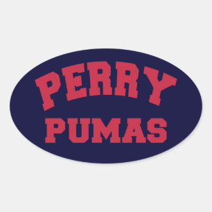 Adesivo Oval Pumas de Perry