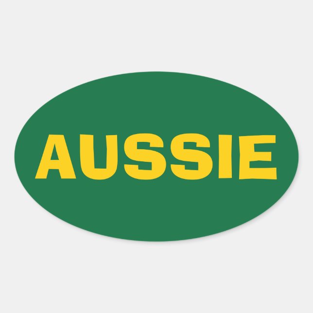 ADESIVO OVAL QUATRO "AUSSIE" (Frente)
