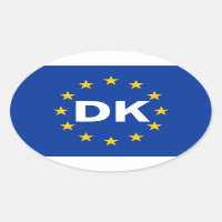 QUATRO Dinamarca "DK" União Europeia Bandeira