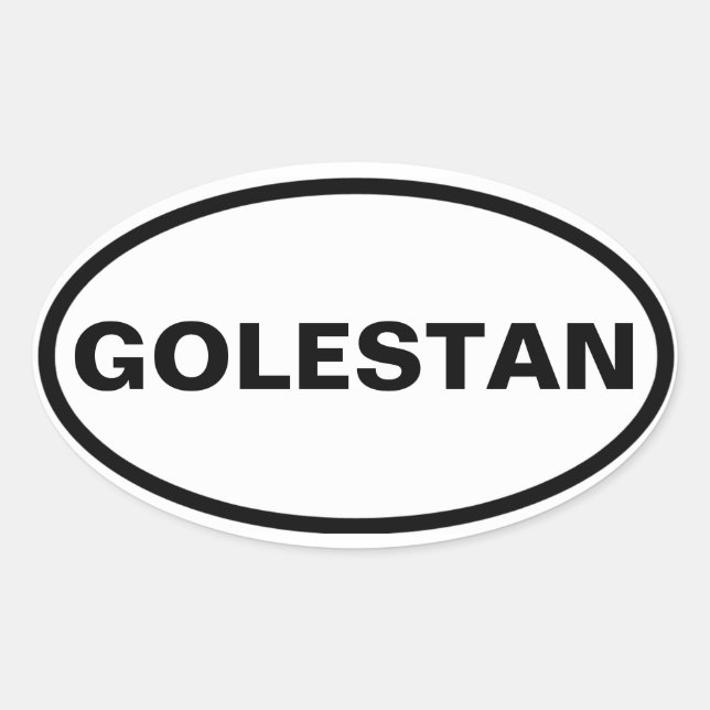 Adesivo Oval QUATRO Golestan (Frente)