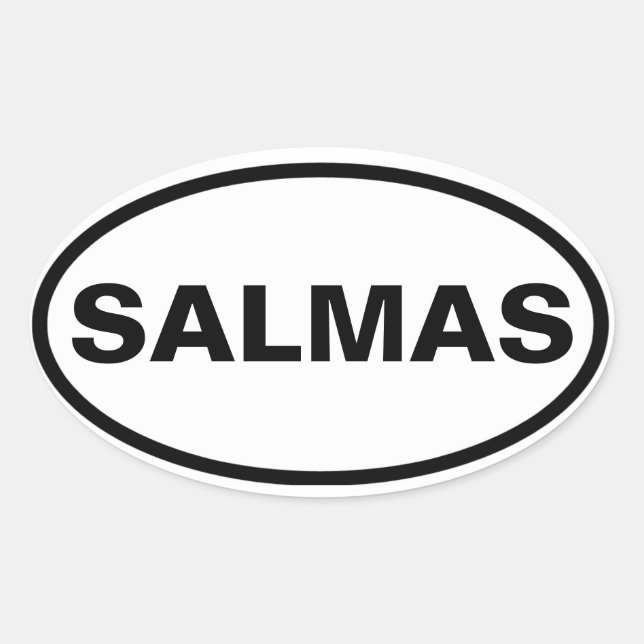 Adesivo Oval QUATRO Salmas (Frente)
