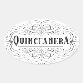 Adesivo Oval Quinceañera do Sudoeste