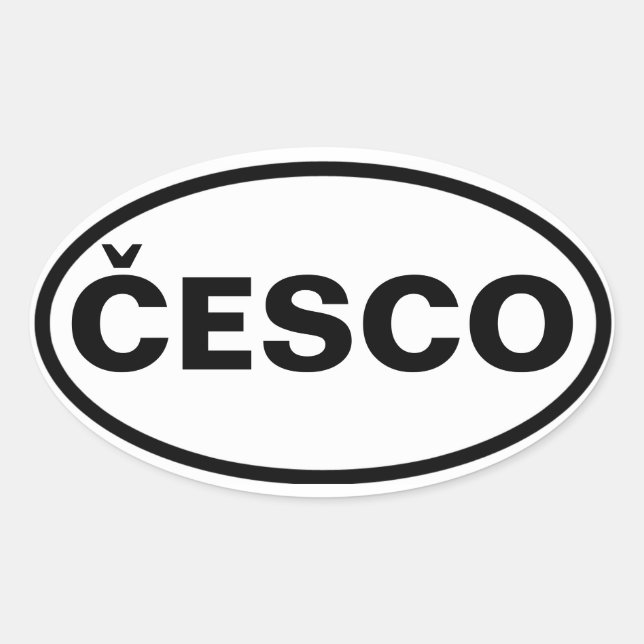 Adesivo Oval QUOUR Česko (Frente)