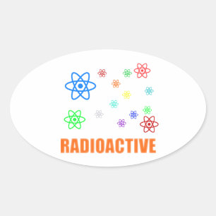 Adesivo Oval Radioativo