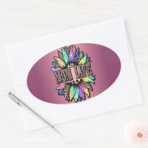 Rainbow Lepard Sunflower Mãe Vida