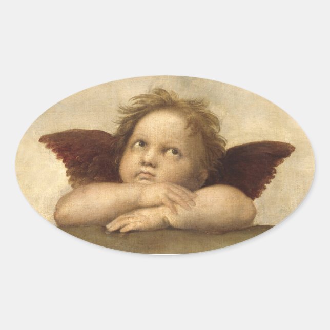 Adesivo Oval Raphael Angel 2 (Frente)