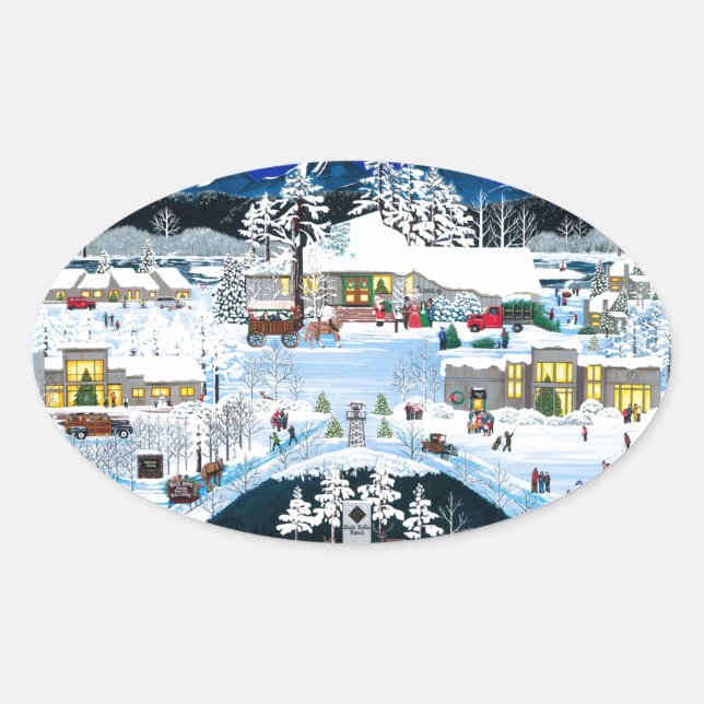 Adesivo Oval Recurso de Botão Preto (Frente)