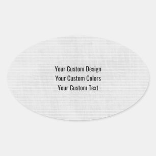 Adesivo Oval Redesenhar do Zero & Criar o Seu Próprio