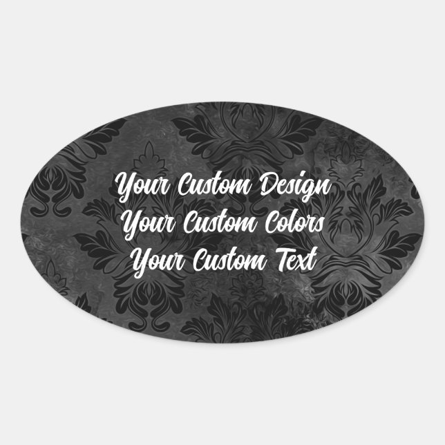 Adesivo Oval Redesenhe do Zero! Crie um Personalizado Completo (Frente)