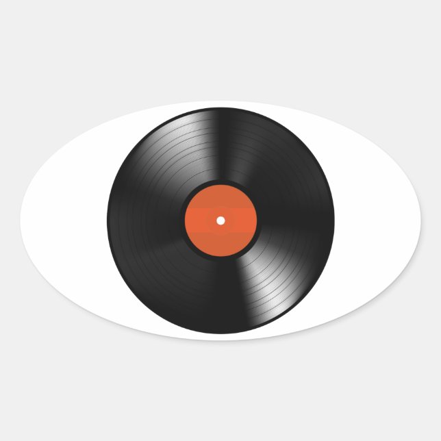 Adesivo Oval Registro de Vinyle (Frente)
