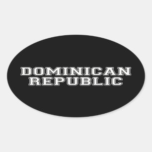 Adesivo Oval República Doinicana