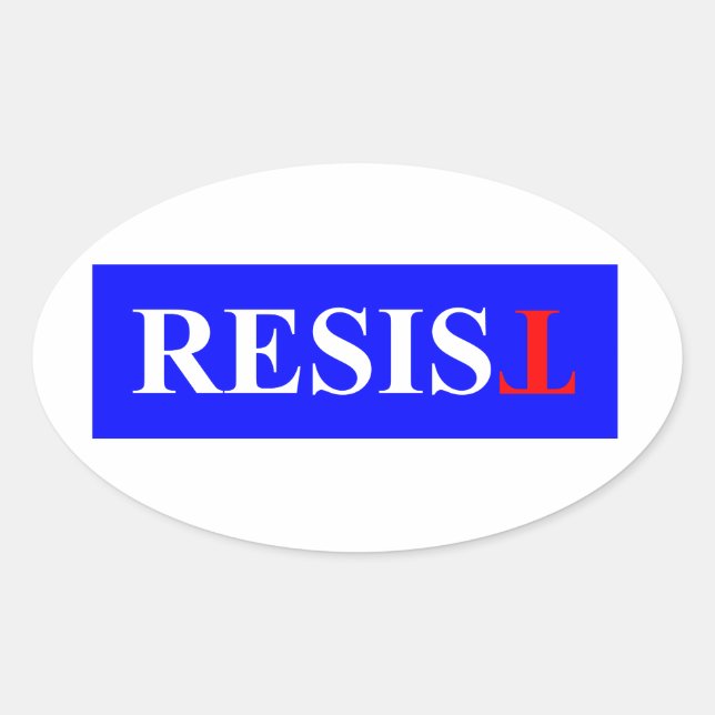Adesivo Oval Resistir (Frente)