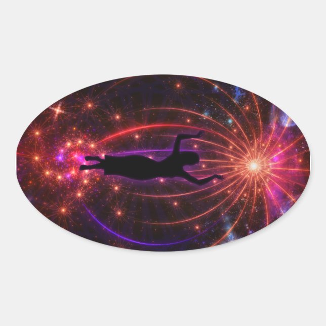 Adesivo Oval Revelação (Frente)