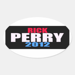 Adesivo Oval Rick Perry 2012