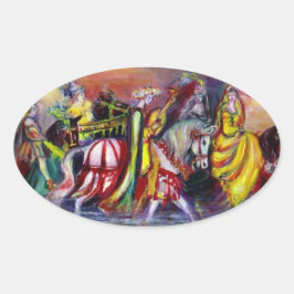 ADESIVO OVAL RIDERS NA NOITE