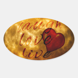 Adesivo Oval risada-417268_1920 sorria silhueta de lua viva