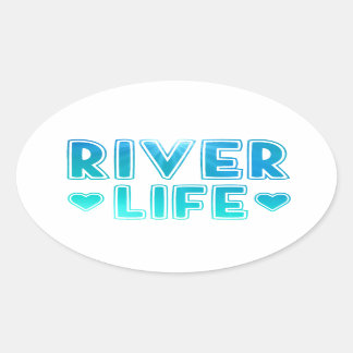 Adesivo Oval River Life Oval Sticker