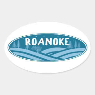 Adesivo Oval Roanoke Virginia Outdoor