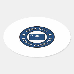Adesivo Oval Rock Hill Carolina do Sul