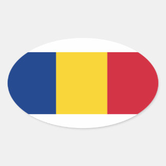 Adesivo Oval Romênia* Indicador Oval Sticker România