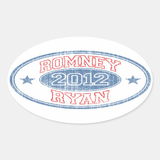 Adesivo Oval Romney Ryan 2012