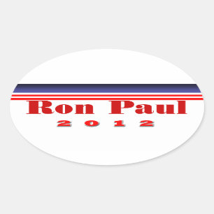 Adesivo Oval Ron Paul