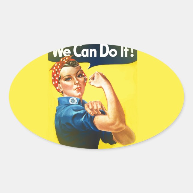 Adesivo Oval rosie (Frente)