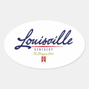 Adesivo Oval Roteiro de Louisville